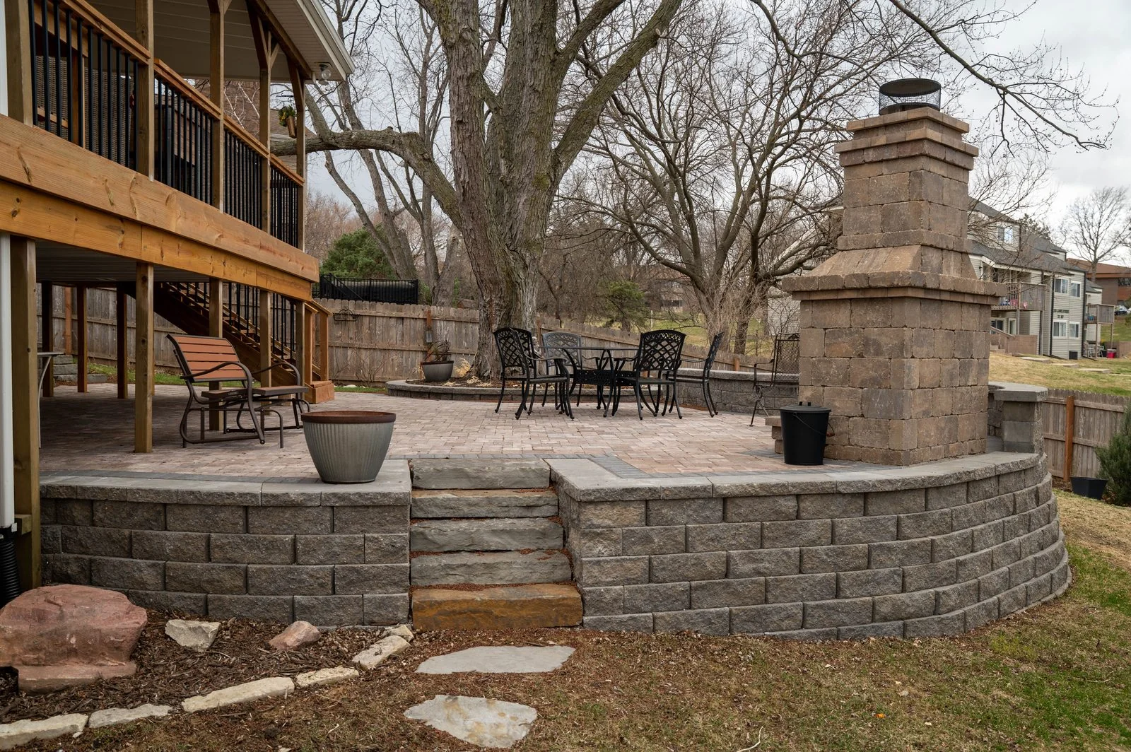 Lakeside patio project Lincoln NE