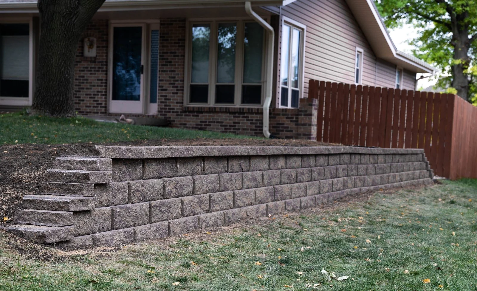 Retaining wall installation Elkhorn NE